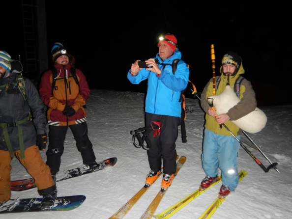 Νυχτερινό σκι… με γκάιντα στα 3-5 Πηγάδια